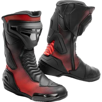 Moto obuv Boty na motorku Rebelhorn GTR černo-fluo červené 44