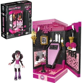 Panenka Mattel MEGA BLOKS Mega Monster High Draculaura a krypta 301 ks