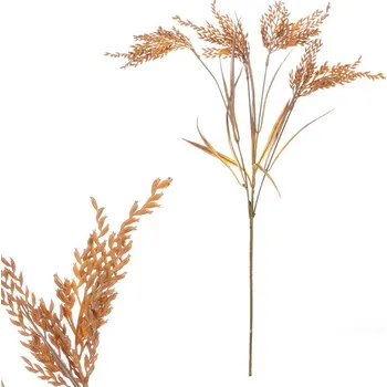 umělá květina Autronic Tráva s klasy - umělý trs, barva krémová, sada 12 ks