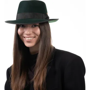 Klobouk Zelený klobouk Fedora Bogart - Mayser - Mio Velikost: 57 cm (M)