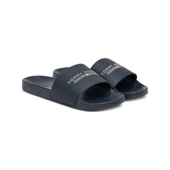 Pánské pantofle Nazouváky Tommy Hilfiger Raised Pool Slide FM0FM05761 Tmavomodrá 44