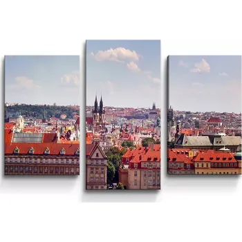 Obraz Sablio Obraz - 3-dílný Praha - 75x50 cm