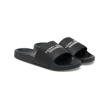 Pánská obuv Nazouváky Tommy Hilfiger Raised Pool Slide FM0FM05761 Černá 45