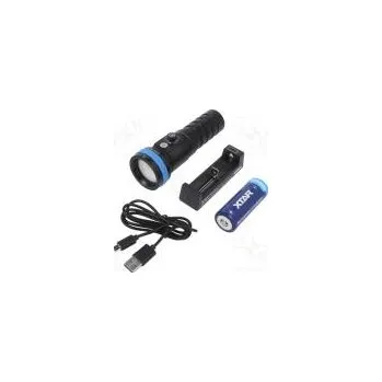 Svítilna Svítilna potápěčská LED L 146mm 400/800/1600lm Ø 46mm IPX8