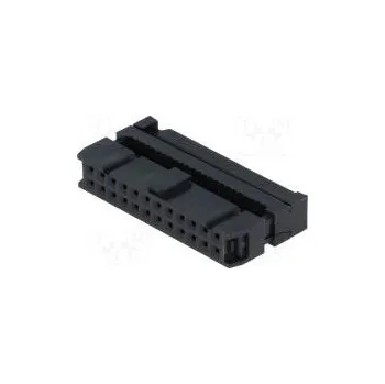 Elektrická zásuvka Zástrčka IDC zásuvka PIN 24 se zajištěním kabelu IDC
