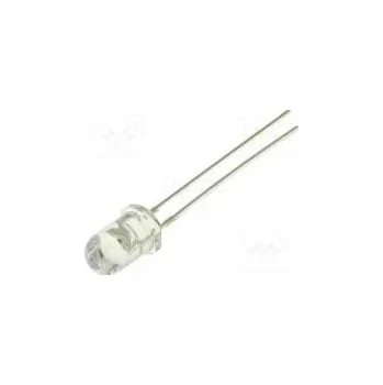 Polovodič LED 5mm červená 2180÷3000(typ)-4200mcd 60° 20mA 1,8÷2,6V