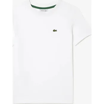 Chlapecké tričko Dětské bavlněné tričko Lacoste TJ1122 bílá 00A, vel. 116