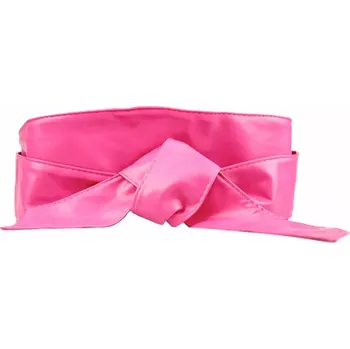 Opasek Dámský široký pásek z umělé kůže Růžový