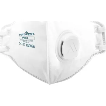 respirátor PORTWEST Respirátor Dust Mist Fold Flat P351 FFP3 s ventilkem POR-P351