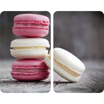 Příslušenství pro sporák Skleněné ochranné desky na sporák Wenko Macarons 23419 52 x 30 cm 2 ks