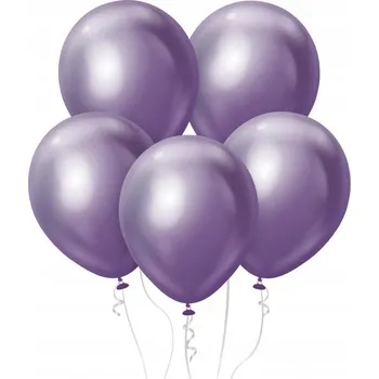 Balónek Fialové zrcadlové chromové balónky 18" - 46 cm / 25 ks - Kalisan