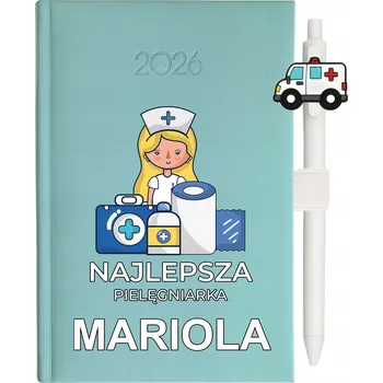 Kalendář Knižkový kalendář 2026 A5 FunnyCase modrý