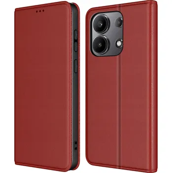 Pouzdro na mobilní telefon Pouzdro s klopou KrainaGSM pro Xiaomi Redmi Note 13 Pro 4G, červené