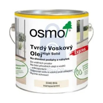 Olej na dřevo Olej tvrdý voskový Bílý transparentní EXPRES 3340, OSMO 2500 ml, balení 1 ks