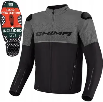 Moto bunda Motocyklová bunda Shima Drift, vel. 4XL, černá a šedá