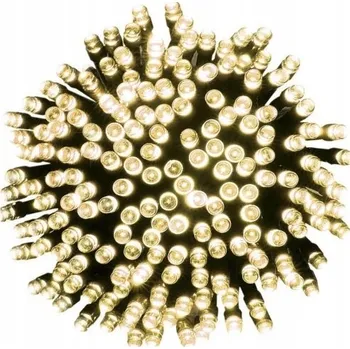 Vánoce Vánoční světýlka 300 LED BÍLÁ TEPLÁ venkovní / vnitřní, délka 18 m
