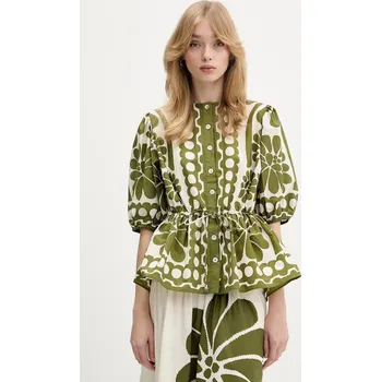 Dámská košile Bavlněná košile Farm Rio 344603 zelená 91X, vel. S