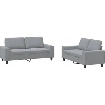 Pohovka Světle šedá dvoumístná pohovka 140 cm