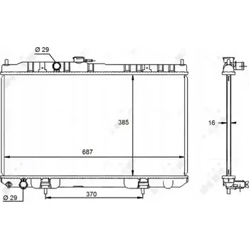 Chladič motoru NRF 59099 Chladič motoru, chlazení motoru