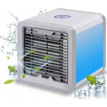 Klimatizace Klimatizace Zvlhčovač VZDUCHU PŘENOSNÁ Větrák 3v1 VENTILÁTOR USB S LED Slim