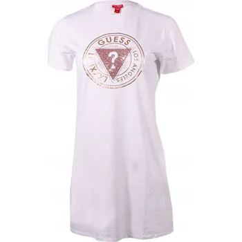 Dámské šaty Guess šaty pro každodenní nošení, pletená před kolenem, velikost L