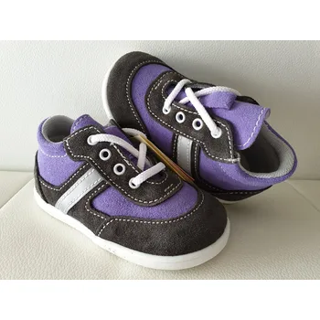 Dívčí obuv Jonap kožené boty 051S light šedá fialová Velikost: 22