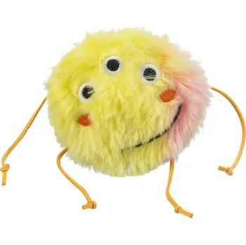Hračka pro kočku Trixie Monster příšerka 10 cm, s catnipem, plyš, oranžová/žlutá