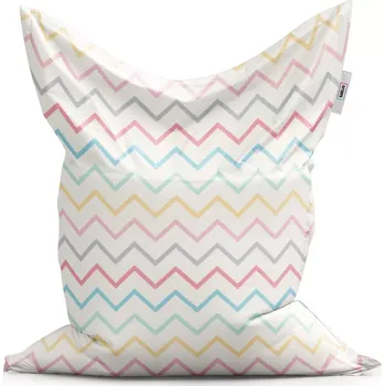 Sedací pytel Sablio Sedací vak Classic Šestibarevné klikyháky - 150x100 cm