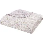 Bavlněný prošívaný přehoz v levandulové a béžové barvě 220x230 cm Ditsy Floral – Bianca ID_1744230