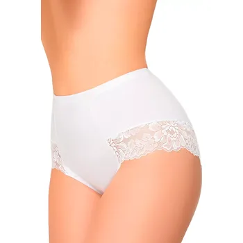 Dámská móda Dámské vyšší kalhotky No.089 Ewana Barva/Velikost: bílá / L/XL