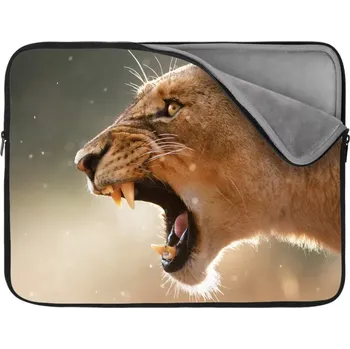 pouzdro na notebook Sablio Obal na notebook Rozzuřená lvice - 13"