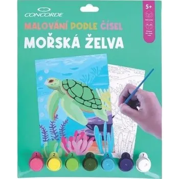 omalovánky Malování podle císel CONCORDE Morská želva