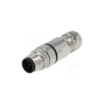 Elektrická zásuvka Zástrčka M12 PIN 5 vidlice kód A-DeviceNet / CANopen pájení