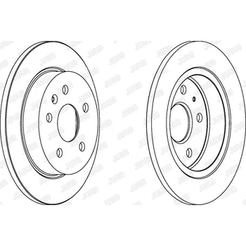 Brzdový systém Brzdový kotouč JURID 562461JC