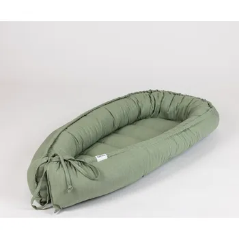 Hnízdečko pro miminko Tulimese Hnízdečko lněné šalvějové VARIANTY PROVEDENÍ HNÍZDEČKA: HNÍZDEČKO SAMOSTATNÉ