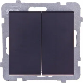 vypínač Ospel Sonata dvojitý vypínač černý