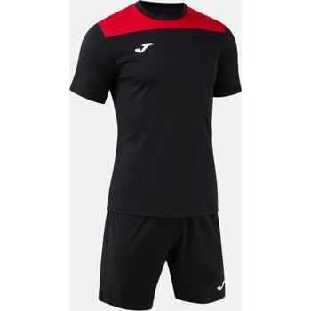 Chlapecké tričko Pánská/Chlapecká sportovní souprava JOMA PHOENIX III SET BLACK RED Velikost: S, Barva: BLACK-RED
