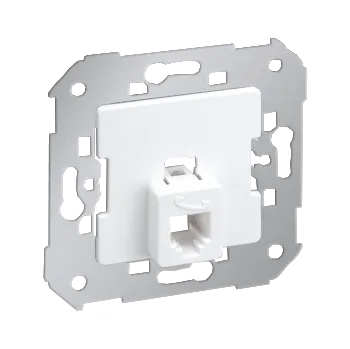 Elektrická zásuvka Zásuvka telefonní 1 násobná , typ RJ12, 6 kontaktů, Simon 82 75481-30, bílá