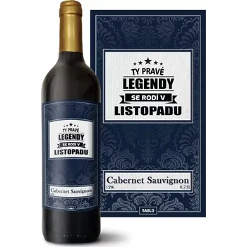 Víno Sablio Červené víno Ty pravé legendy se rodí v listopadu: 0,75 l