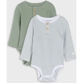 Dětská móda Sinsay - Sada 2 bavlněných body - green spruce - 865FW-75X - 865FW-75X-56
