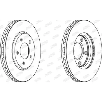 Brzdový kotouč Brzdový kotouč JURID 563030JC