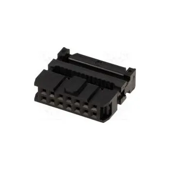 Elektrická zásuvka Zástrčka IDC zásuvka PIN 14 se zajištěním kabelu IDC