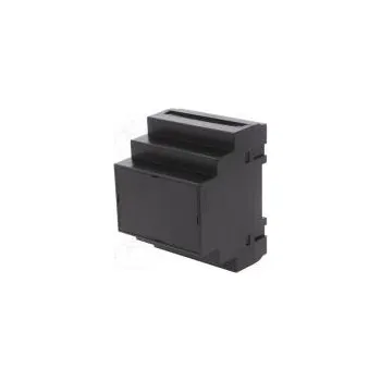 Rozvaděč Kryt na přípojnici DIN Y 90mm X 70mm Z 65mm ABS černá