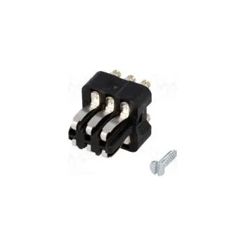 Síťový konektor Konektor hranatý vidlice Han Staf PIN 6 velikost 3A 10A 50V