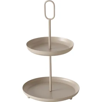 Boltze Home Kovový stojan na dort GOGO, výška 34 cm, béžový