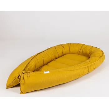 Hnízdečko pro miminko Tulimese Hnízdečko lněné sluníčkové VARIANTY PROVEDENÍ HNÍZDEČKA: HNÍZDEČKO SAMOSTATNÉ