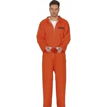 Karnevalový kostým Pánský KOSTÝM Guirca , velikost XL, oranžový