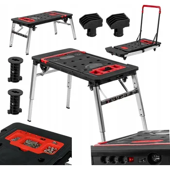 Dílenský stůl Pracovní stůl 7v1 PROLINE 62001, nosnost 250 kg