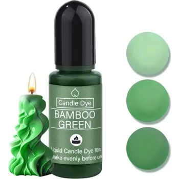 Sběratelství 10 ml Tekuté pigmentové barvivo na sójové svíčky Netoxické barvy do svíčkového vosku a mýdla Pomůcky pro domácí výrobu dekorativních svíček zelená