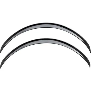 Univerzální gumové ochranné lemy kol 73 cm Lesklé černé 2 ks Blatníkové oblouky Prodloužení blatníku Ochrana proti oděru